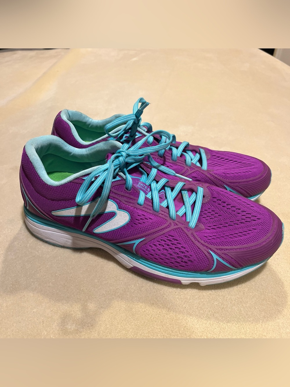 Newton Women's Fate 6 Purple/Turquoise  Running Shoes Size 12 US
